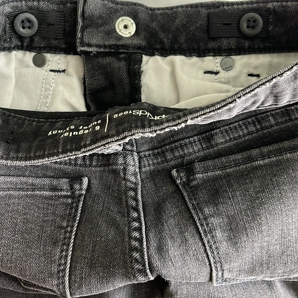 Gap Kids Girls Super Skinny Black Jeans size 6
